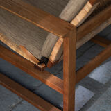 Set of 2 lounge chairs and one footrest by Borge Mogensen for Fredericia Denmark 1960’s