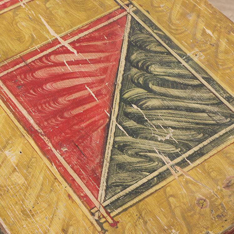 Painted Folk Art Bridal Chest