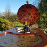 Coffee table bar world map