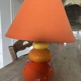 Orange pebble lamp