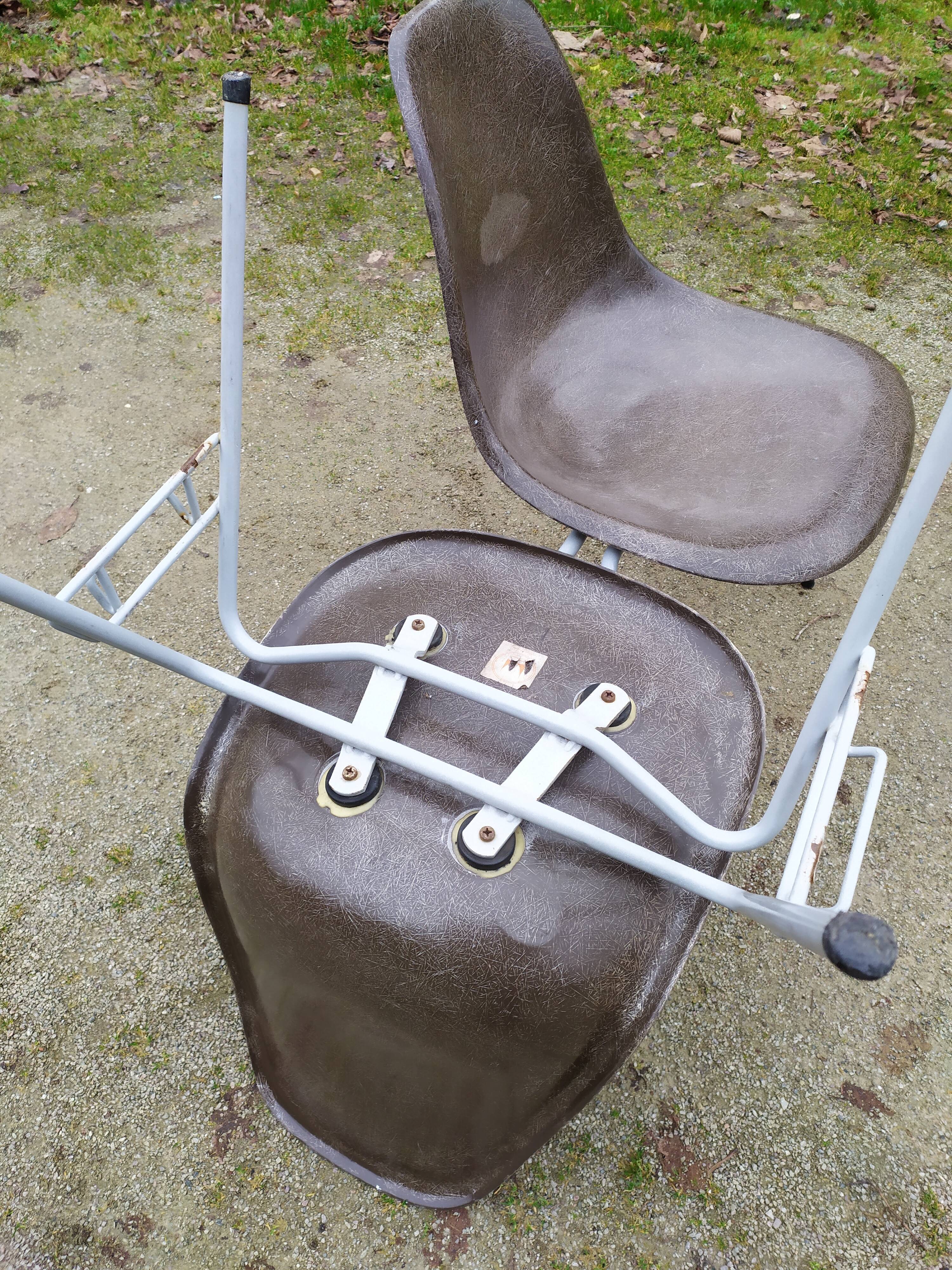 Charles and Ray Eames DSS chairs, Herman Miller, 50s-60s