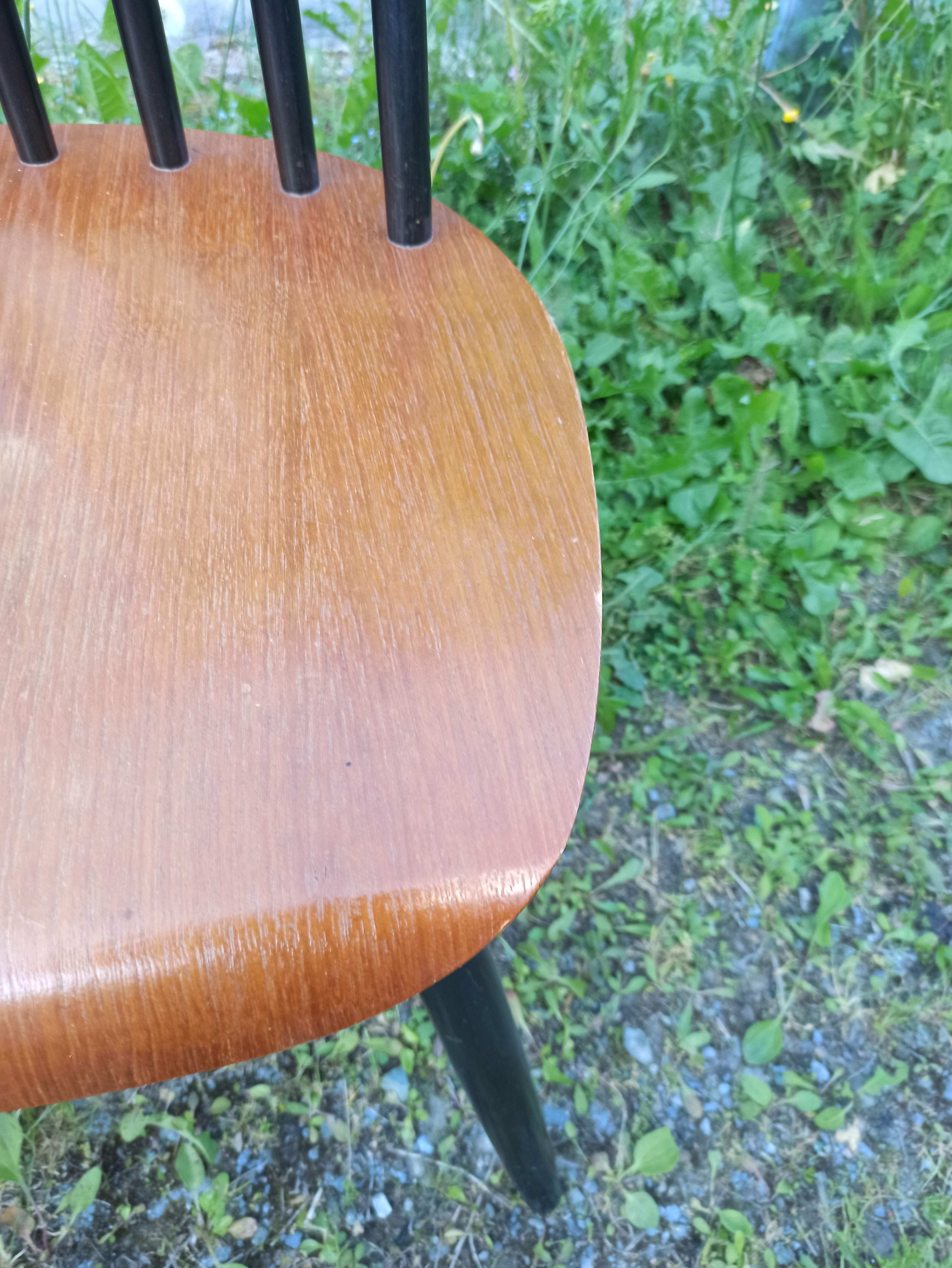 Paire chaises fanett par Ilmari Tapiovaara années 60