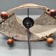 Lamp in rattan wicker and wood late XIXth