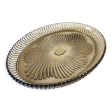 Oval serving dish in Bayel fluted glass
