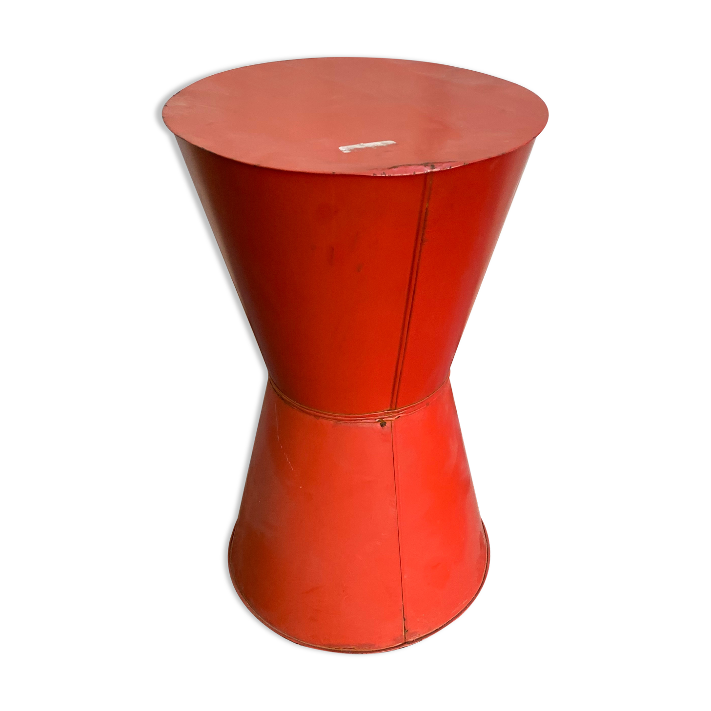 Tabouret rouge metal