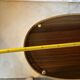 Vintage brass and dark wood serving trolley – 1960s