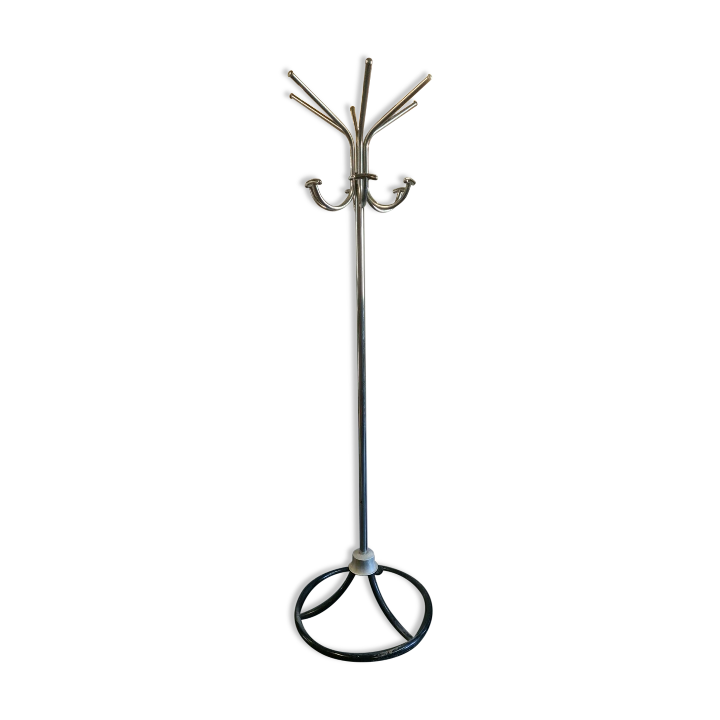 Parrot coat rack in chrome iron