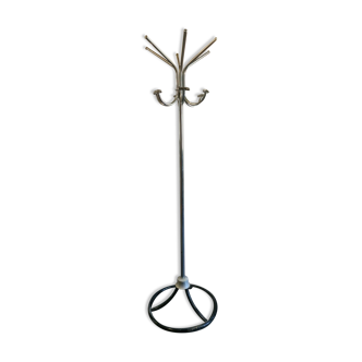 Parrot coat rack in chrome iron