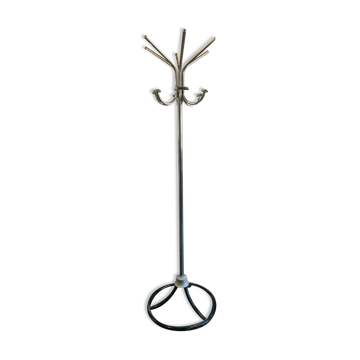 Porte manteaux perroquet en fer chromé