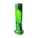 Large Art Nouveau vase in crackled green glazed stoneware – Baluster neck