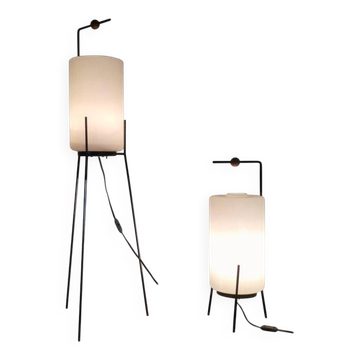 Set of Very Rare Floor Lamps by Josef Hůrka, 1960s