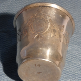 Timbale tulip in solid silver punch Minerve era 19th