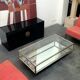 1970 chrome showcase coffee table