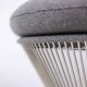 Warren Platner for Knoll. Round stool, metal base. Circa 1970