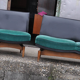 Mid-century danish sofa & armchairs, 1960s, set of 4