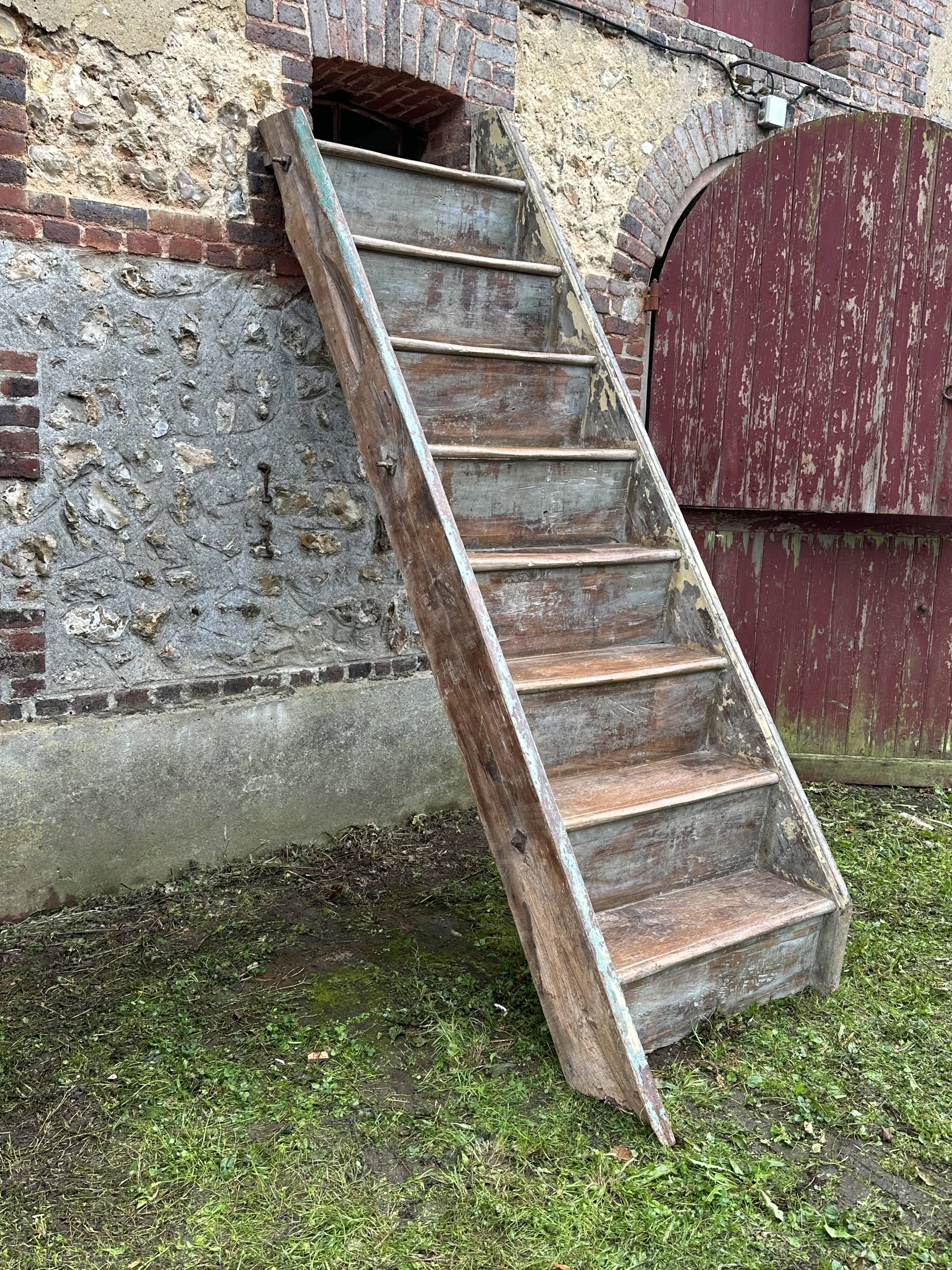 8-step solid wood staircase -JD103