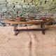 Table basse ovale vintage en céramique