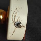 Small wall lamp in brass and vintage glass