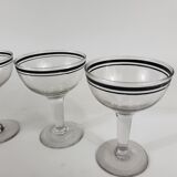 Set of 4 cocktail glasses 20s-30s