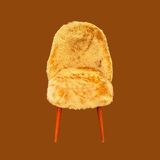 Two vintage chairs and Pelfran trunk stool