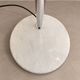 Arc floor lamp with a marble base