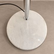 Arc floor lamp with a marble base