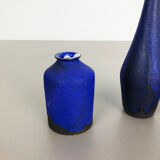 Set of 3 ceramic studio pottery vase by Gerhard Liebenthron, Germany, 1960s