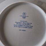 Raynaud in Limoges Series 6 porcelain flat plates, Festivities model