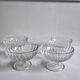 Glass ice cream bowls