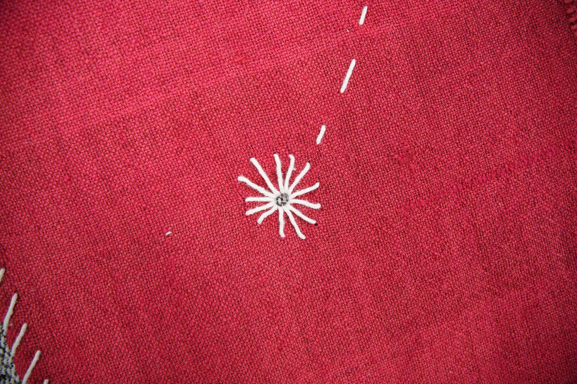 Dusty Pink Moroccan Wall Hanging, Handmade Wool Wall Hanging, 106x106