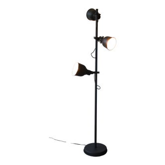 3-spot floor lamp, grey lacquered metal