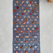Berber Kilim Hallway Rug VINTAGE Velvet Patterns
