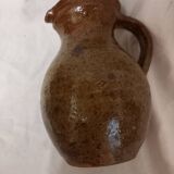 Handcrafted pyrite stoneware pitcher