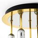 80s Post-Modern Ceiling Lamp by Schmidt Leuchtenfabrik, in brass and chrome