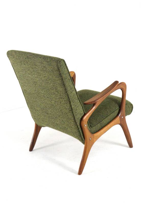 Fauteuil 'Rondeling' | design moderne du milieu du siècle en teck