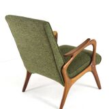 Fauteuil 'Rondeling' | design moderne du milieu du siècle en teck