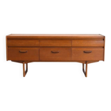Teak sideboard/commode with 6 drawers
