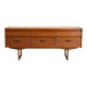 Teak sideboard/commode with 6 drawers