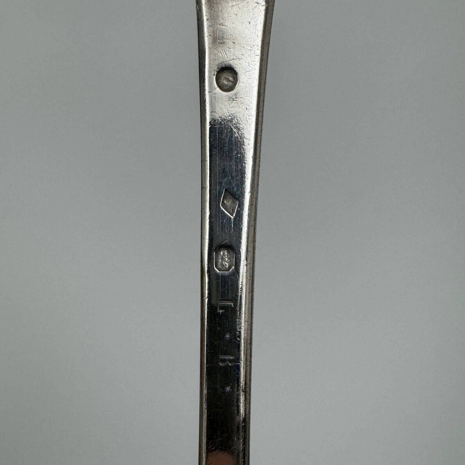 19th century stew spoon, Vieillard hallmark