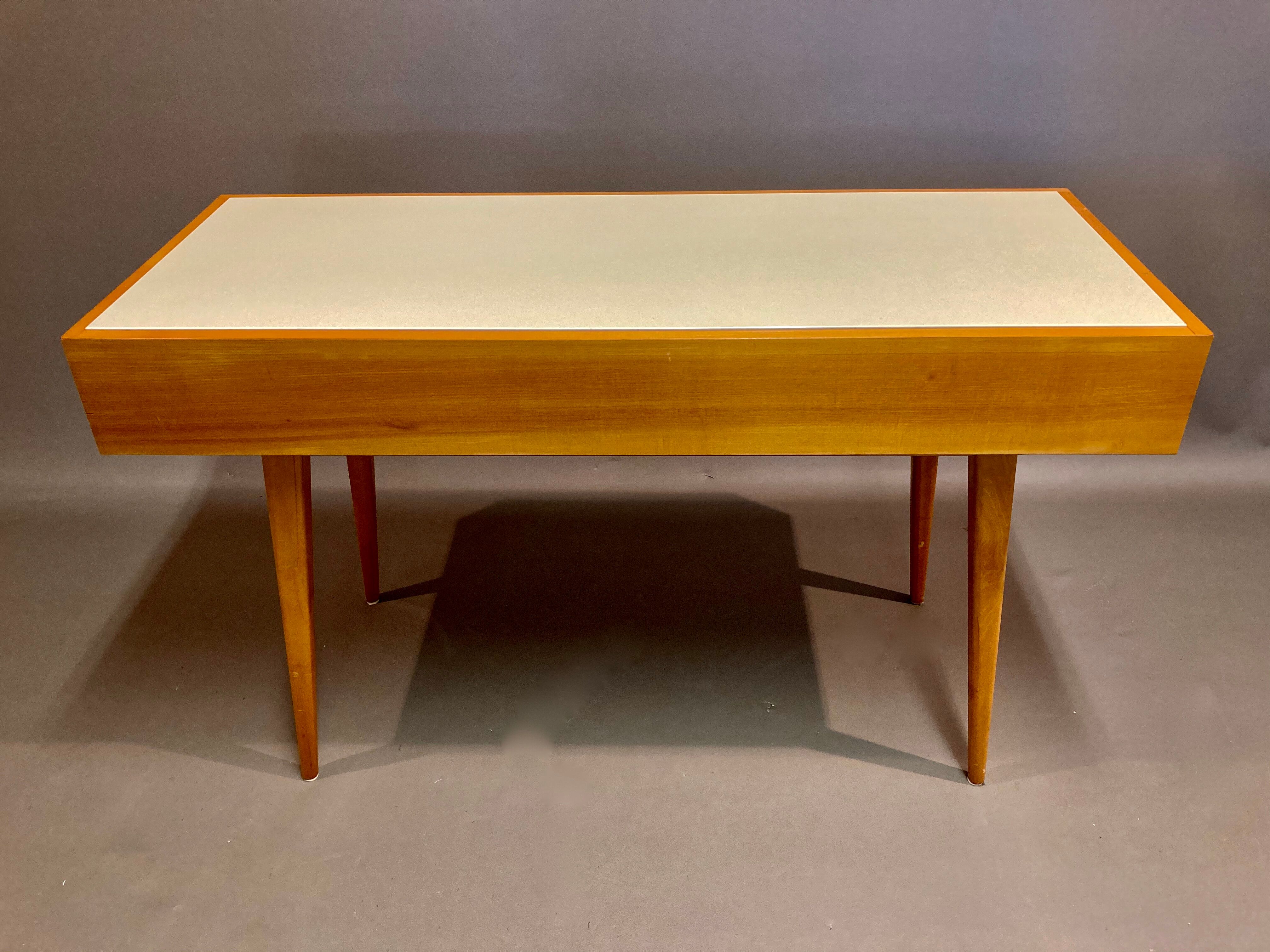 High-billed desk opaline scandinavian design 1950