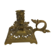 LED cellar candlestick 18- 19th open décor fleur de lys