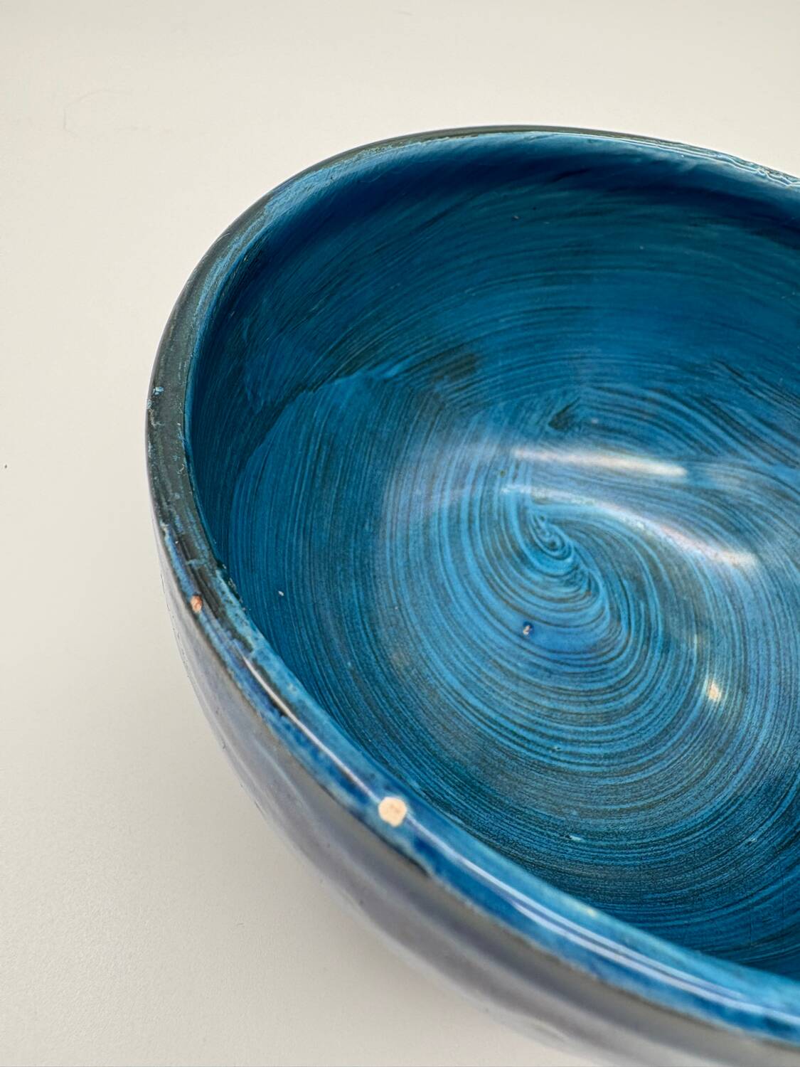 Tasse à thé café, Aldo Londi, Rimini blu, 1969, céramique bleu e vert