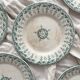 6 Gien ironstone dessert plates "Sagittaires"