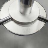 Art Deco Chandelier by Napako, Chrome & Marble Glass, 1930s