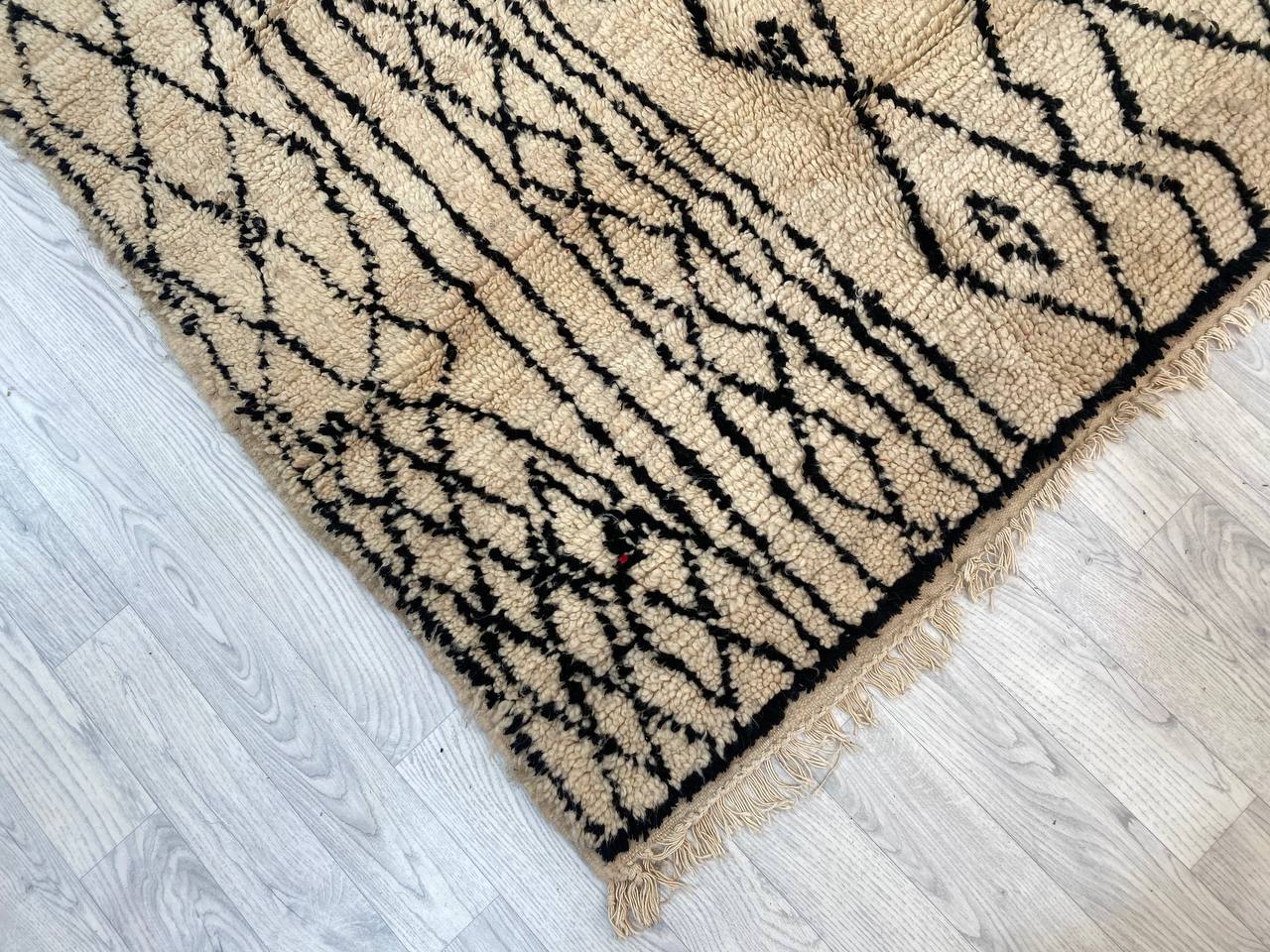Handmade Moroccan Berber carpet 230 x 144 CM