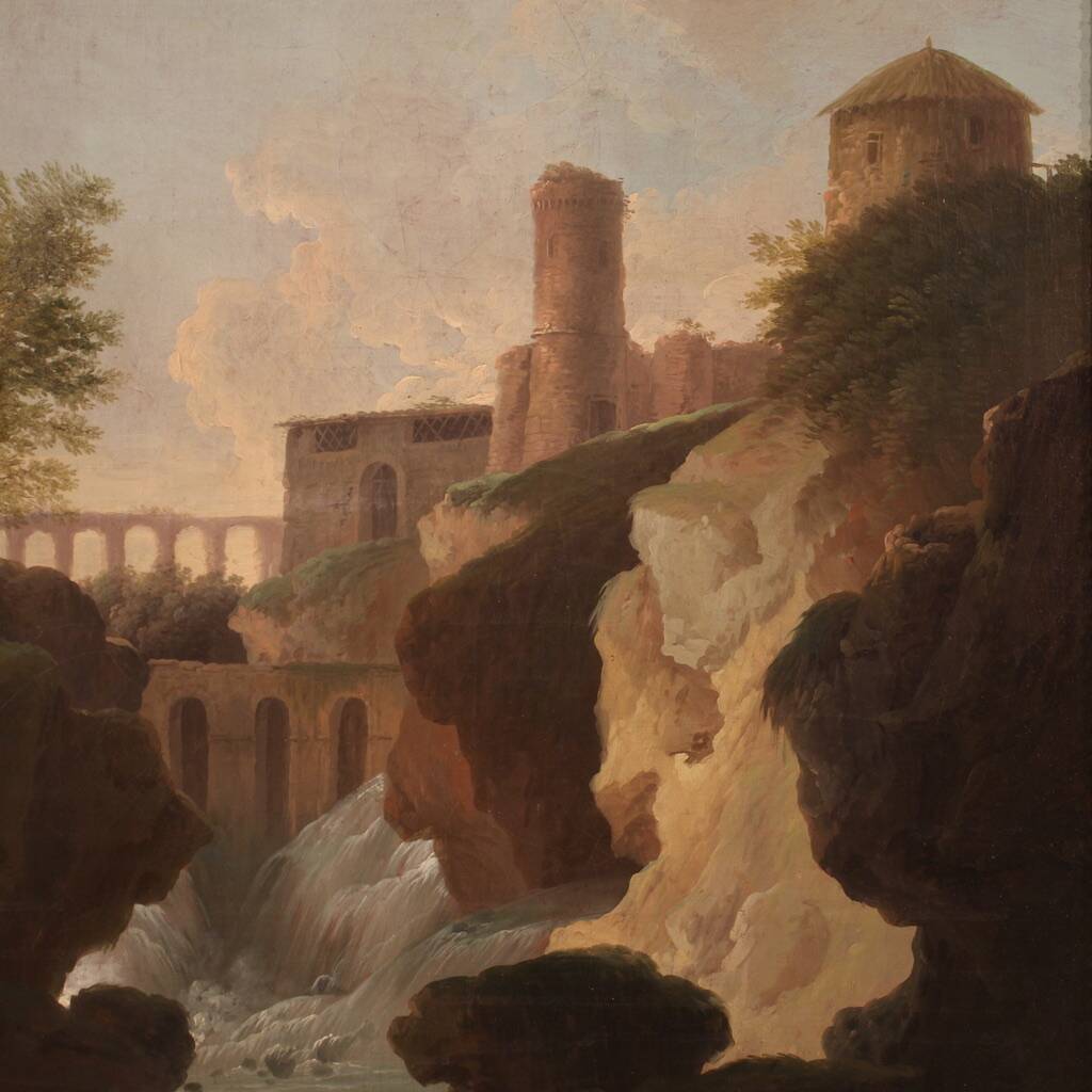 Great Italian landscape painting from 18th century