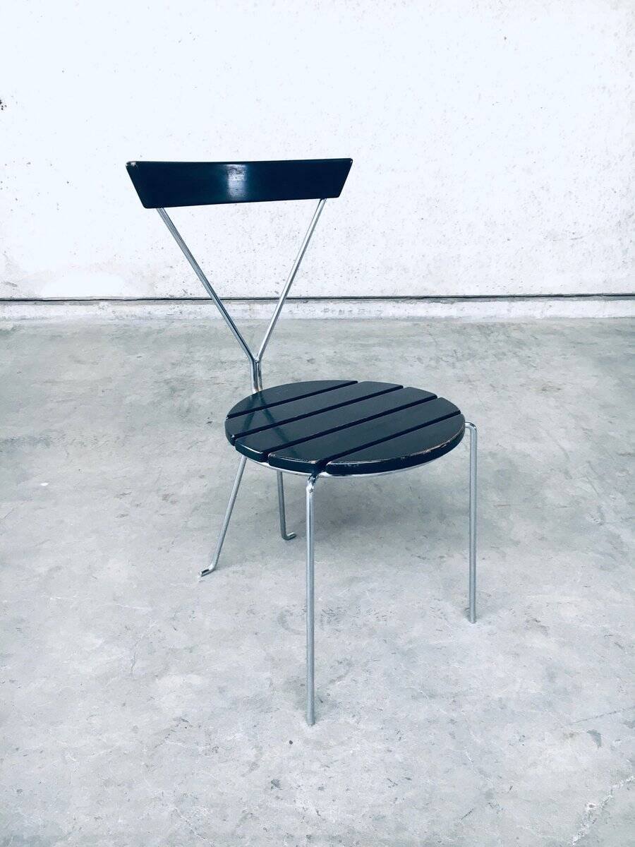 Mid-Century Modern Slender Design Chair, Italy, 1970s