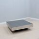 Mirrored glass low coffee table ny form 1960s