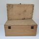 Two boxes clear solid wood patinated early 20th century