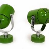 Mid-Century Green Lamps attributed to Stanislav Indra, 1970s, Set of 2